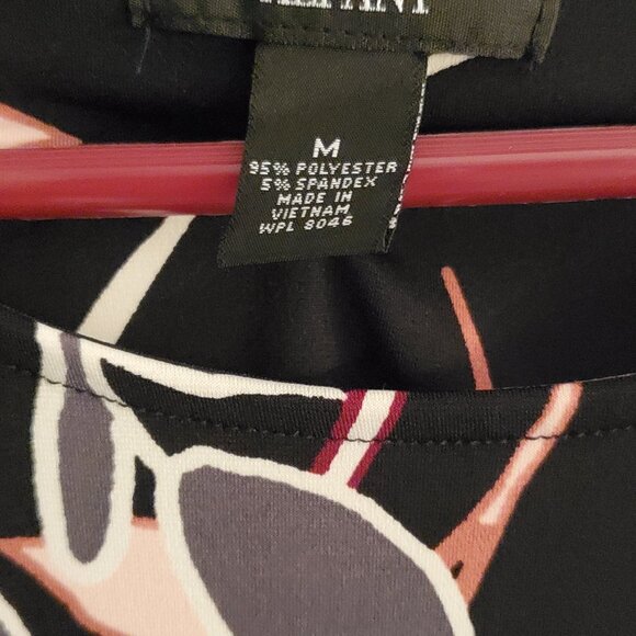 Alfani Asymmetrical Tunice Zipper Blouse M - Picture 3 of 6